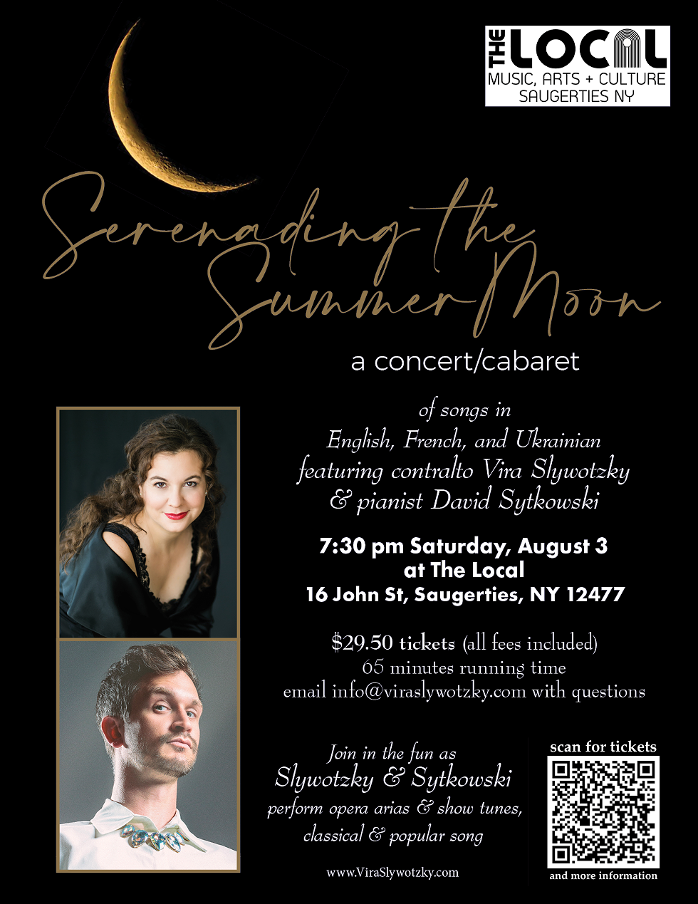 "Serenading the Summer Moon" - a concert/cabaret @ The Local (8/3/24)