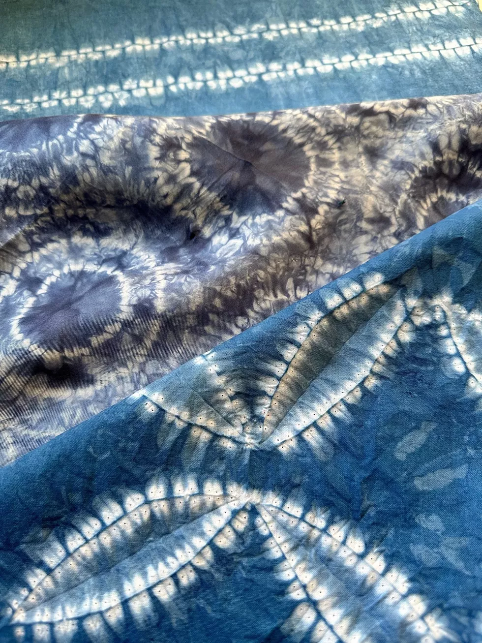 Shibori stitching techniques