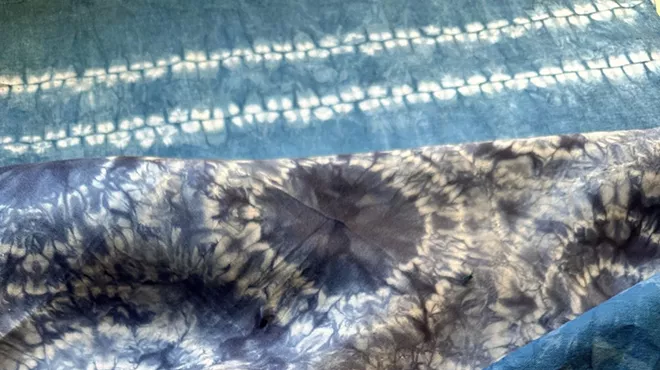 Image: Shibori; stitching, gathering and binding Workshop
