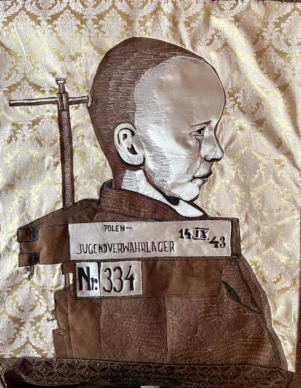 Child's Mug Shot, Phillip Schwartz, Upholstery Fabrics and Satin,