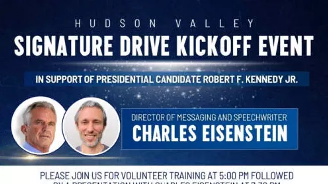 Image: Signature Drive Kickoff for Robert Kennedy Jr. with Charles Eisenstein
