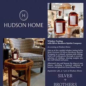 Image: Silver Brothers Whiskey Tasting Event at Hudson Home
