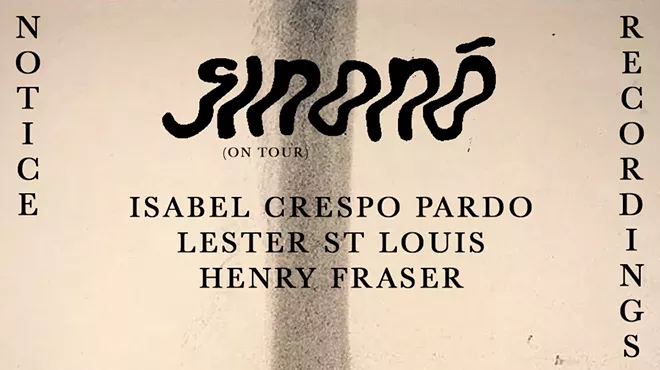 Image: Sinon&oacute; &ndash; Isabel Crespo Pardo/Lester St Louis/Henry Fraser; Shelley Hirsch/Fred Lonberg-Holm; Joanna Mattrey