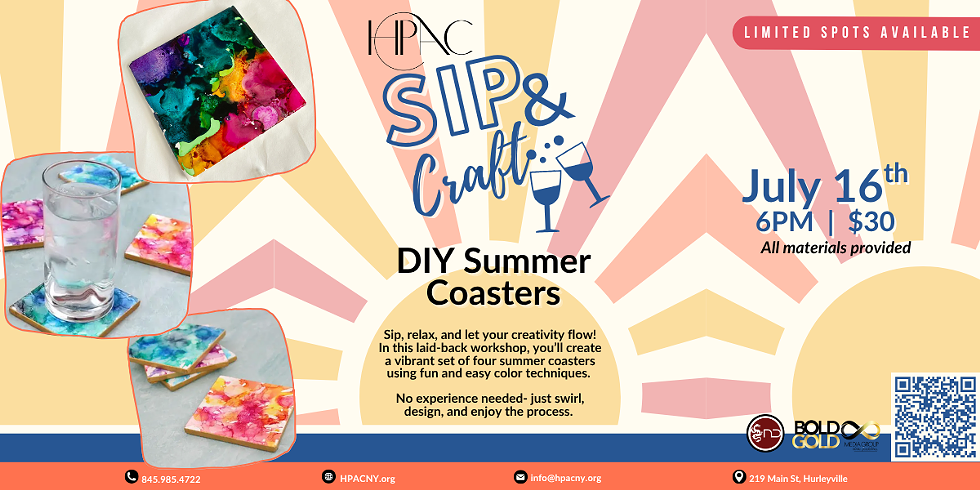 July Sip & Craft at HPAC