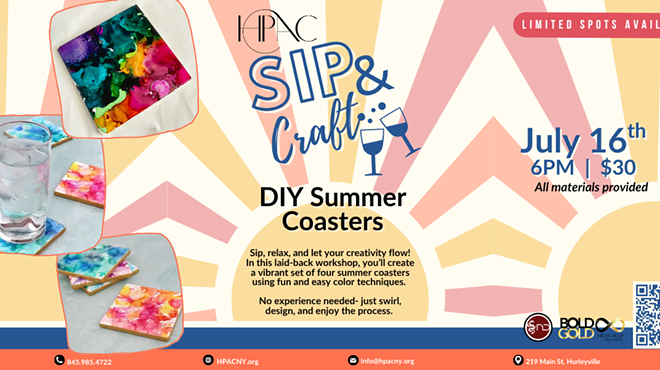 Image: Sip & Craft: Summer Coasters