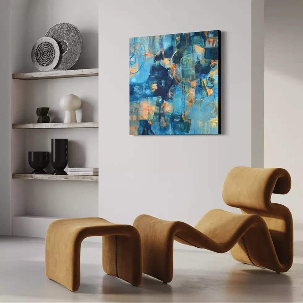 'Wild Woman' by Anne Sanger (2022), oil on canvas, 36" x 36"