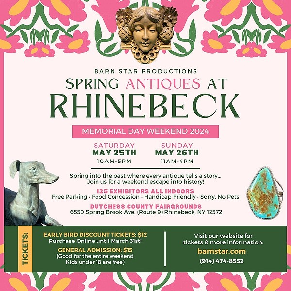 Spring Antiques at Rhinebeck Returns May 25 & 26th Memorial Day Weekend!