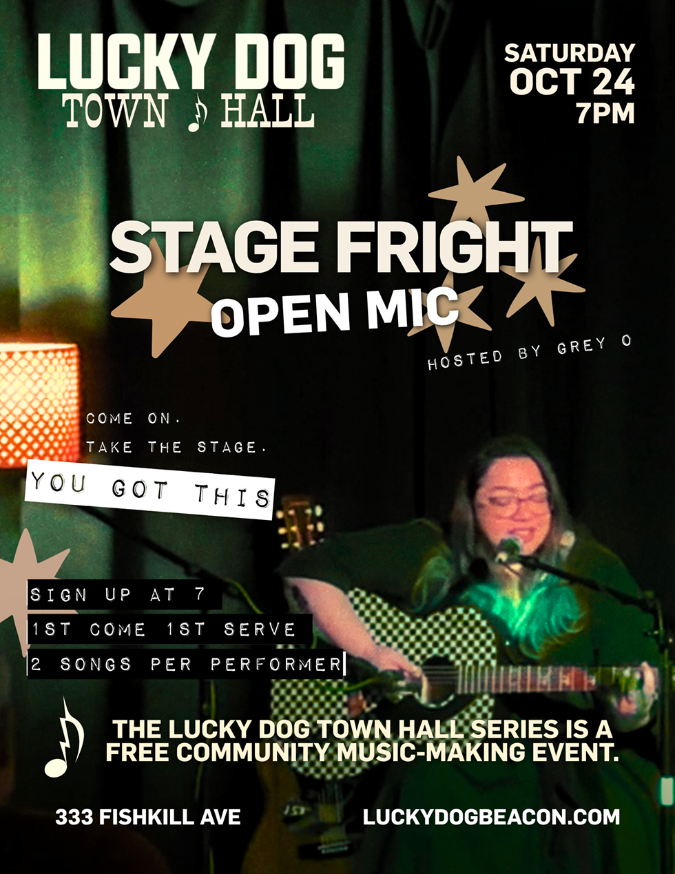 Stage Fright Open Mic Poster