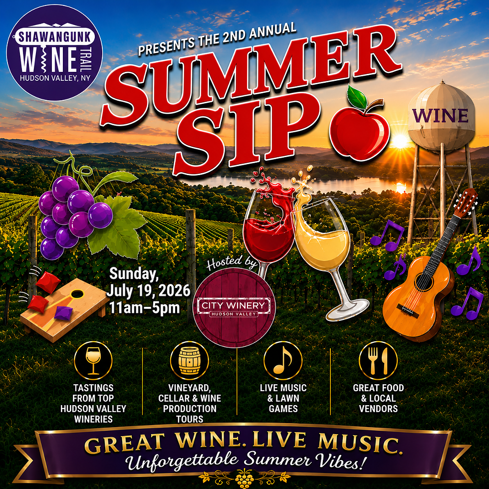 Taste wines from 10 Hudson Valley wineries, enjoy live music, food, vineyard tours, and more at Summer Sip.