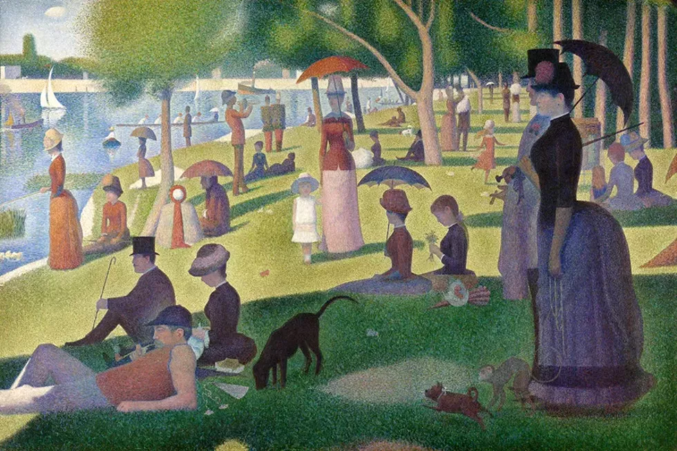 A Sunday Afternoon on the Island of La Grande Jatte; Oil on canvas by Georges Seurat (1884&ndash;1886)