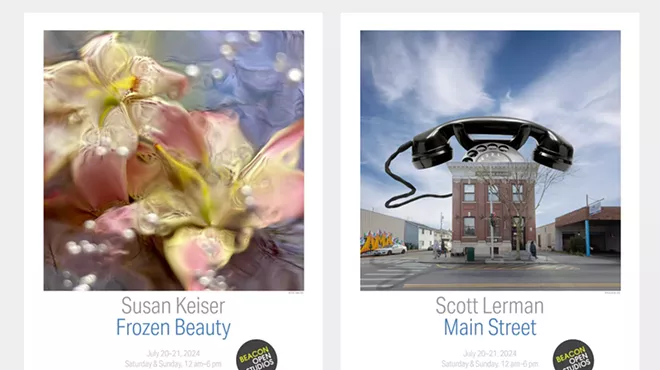 Image: Susan Keiser's "Frozen Beauty" and Scott Lerman&rsquo;s &ldquo;Main Street&rdquo;