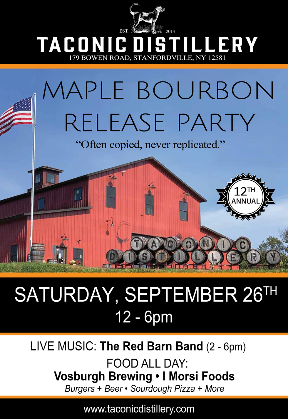 Join us for the 12th Annual Maple Bourbon Release Party