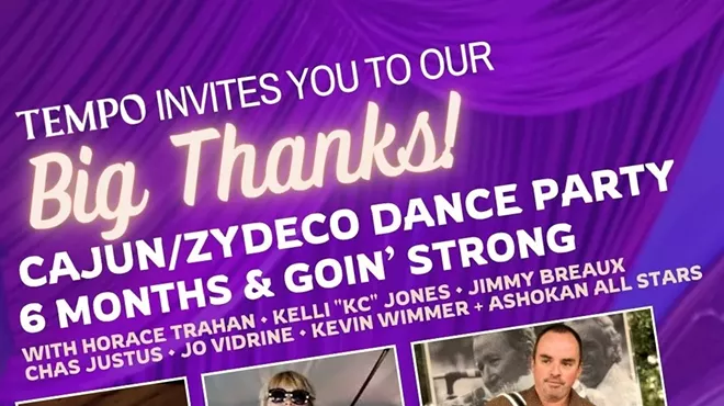 Image: TEMPO 6 months Anniversary Party! Cajun/Zydeco Dance Party