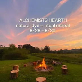 Image: The Alchemists Hearth: 3-Day Natural Dye + Ritual Retreat