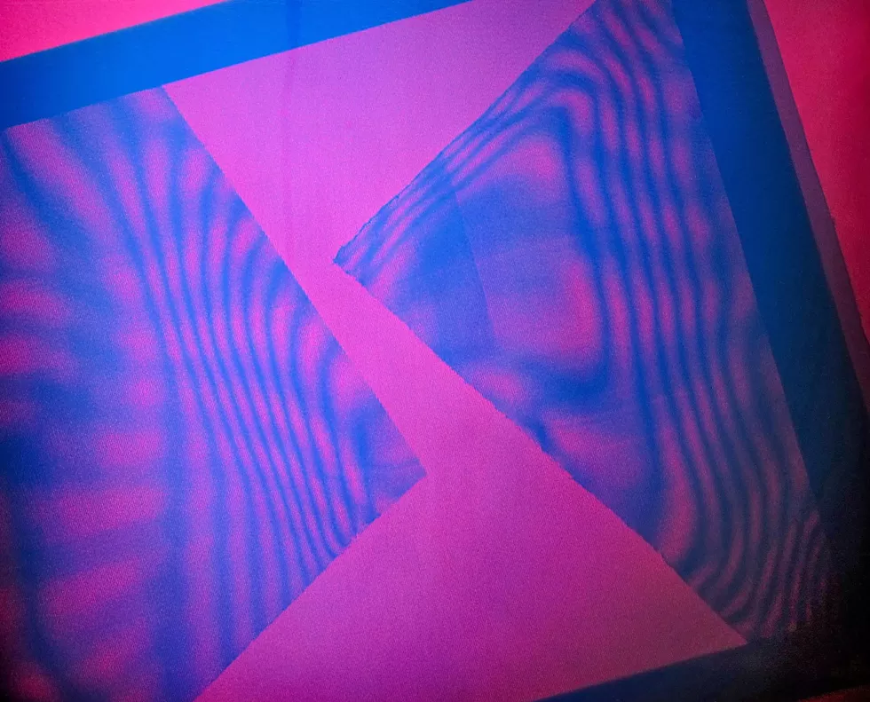 Hologram titled "Moiree Screen 1985"
