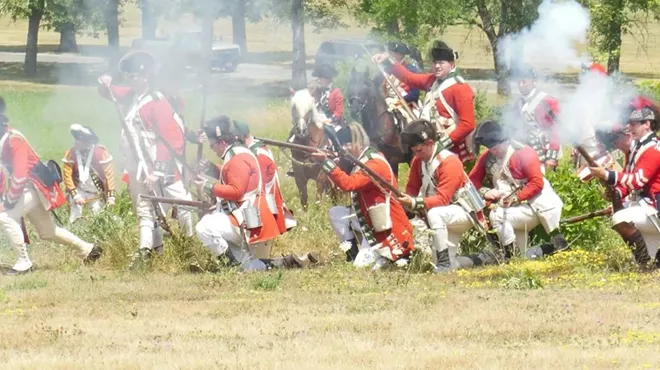 Image: The British Brigade 24th Regiment of Infantry Reenactors