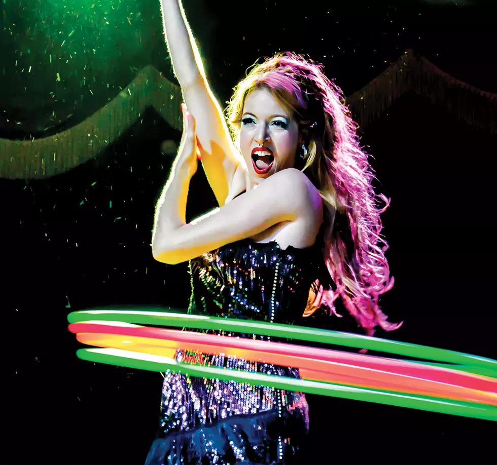 Burlesque artist Pinkie Special brings her hula hooping skills to the Chance in Poughkeepsie on March 15.