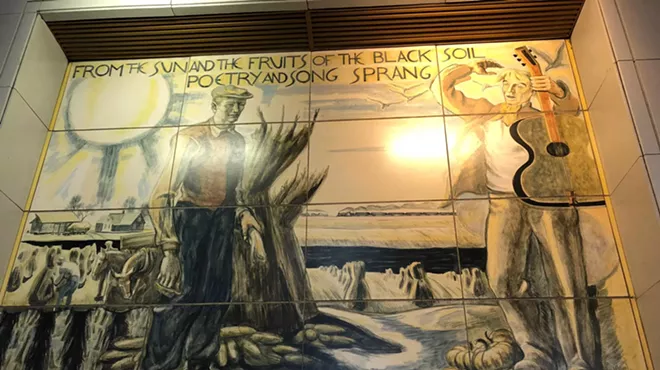 Image: The Murals: The Story of the Uptown Post Office Murals and Sullivan, Sandburg, Poor