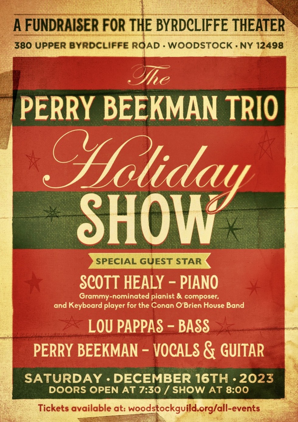 The Perry Beekman Holiday Show aththe Byrdcliffe Theater