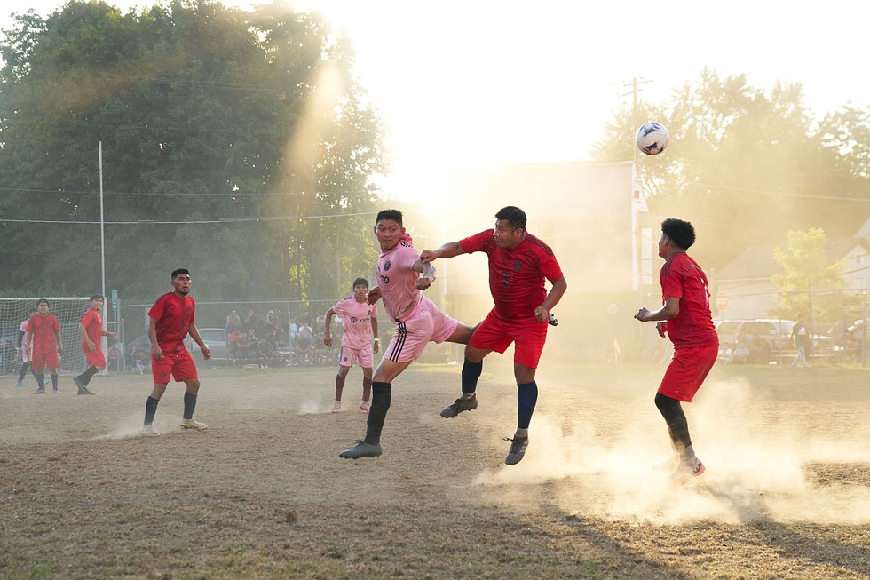 Soccer tournament at Metro Field on Greenkill Avenue. The event was organized by Comite Aj Ralchoch in celebration of Guatemalan Independence Day on September 15.