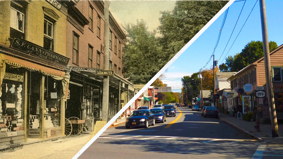 Village of Red Hook, then and now.