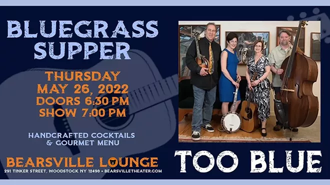 Image: Too Blue Quartet. Bluegrass Supper Series