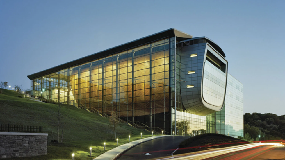 EMPAC's west façade.