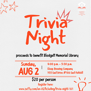Image: Trivia Night for Blodgett Memorial Library at Sloop Brewing Company