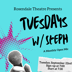 Image: Tuesdays w/ Steph: A Monthly Open-Mic