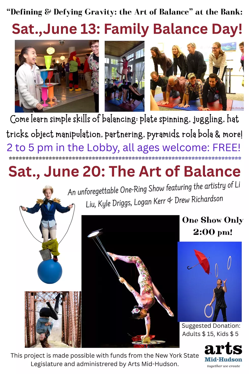 Two Interactive Balance Events!