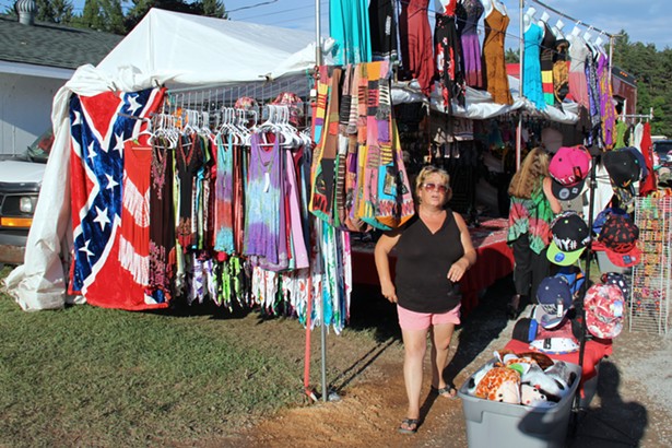 Delaware County fair vendor Confederate flag