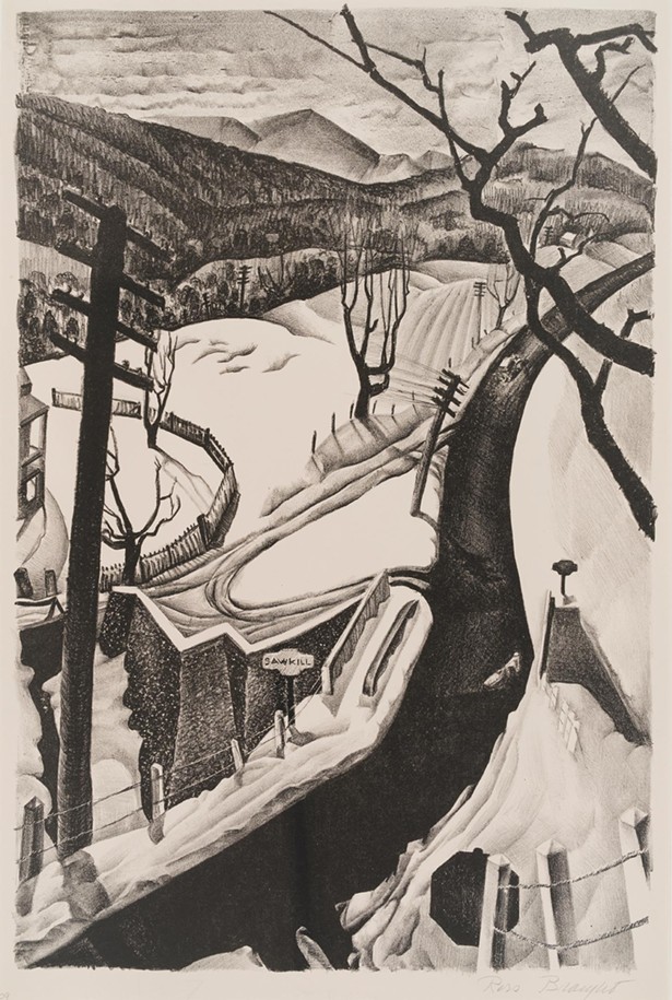 "Grant Arnold and the Golden Era &#10;of Woodstock Lithography, 1930-1940" &#10;at Woodstock School of Art