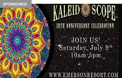 Celebrating 20 Years! The Kaleidostore at the Emerson Resort & Spa Saturday, July 9, 2016 10:00a.m. to 5:00p.m.