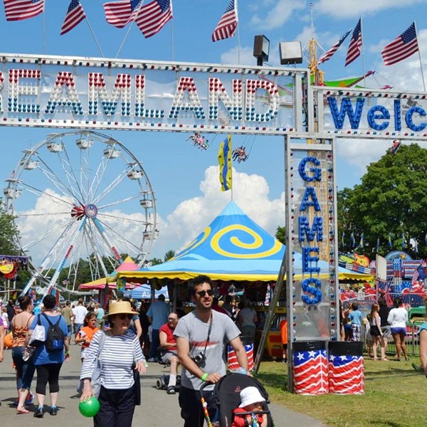 The midway features rides, games and food for the whole family.