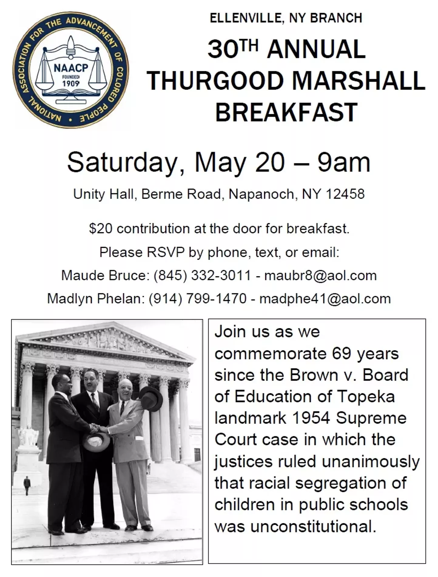 30TH ANNUAL THURGOOD MARSHALL BREAKFAST - Vimarsana News