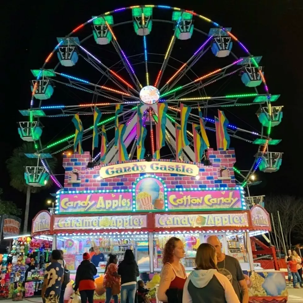 The fair's midway includes rides, games and food for the whole family.