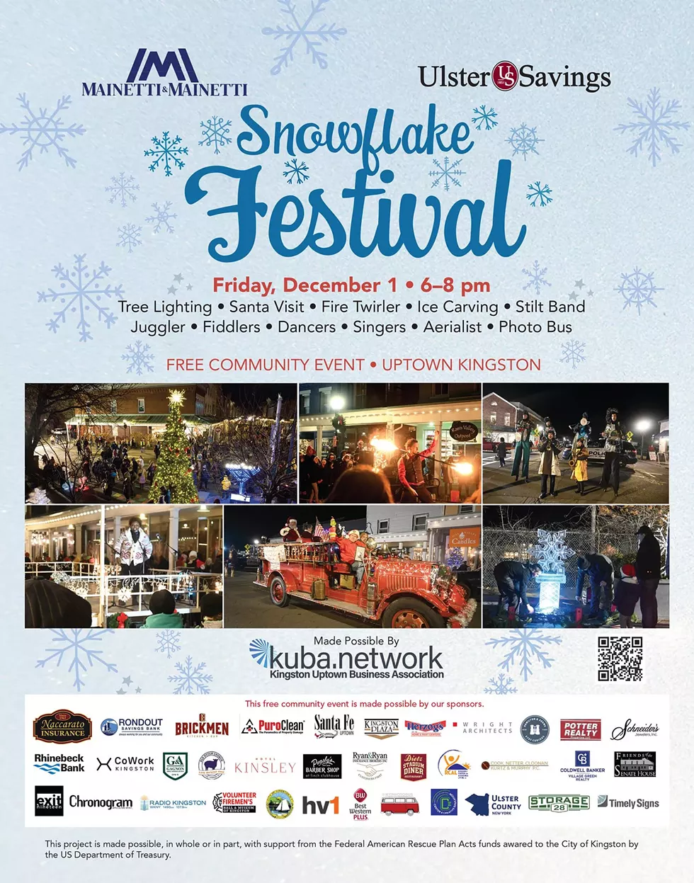 Uptown Kingston Snowflake Festival, Friday Dec 1 2023