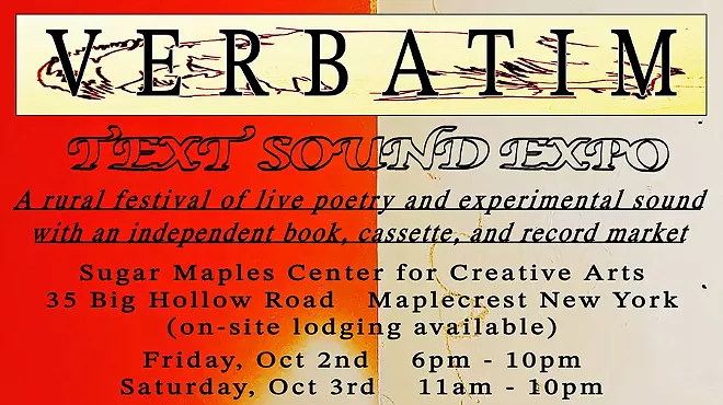 Image: Verbatim: Text and Sound Expo (Day 2) (small press and record label fair with performances)