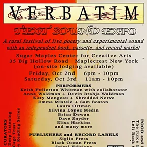 Image: Verbatim: Text and Sound Expo (Day 2) (small press and record label fair with performances)
