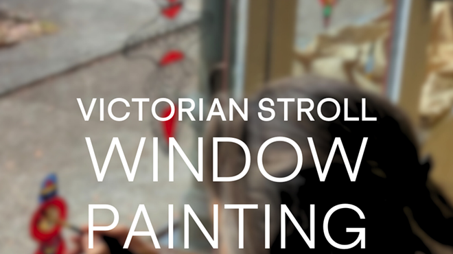 Image: Victorian Stroll Window Painting