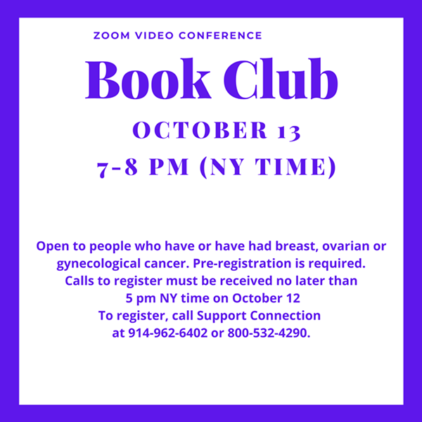 Virtual Book Club for Women with Cancer