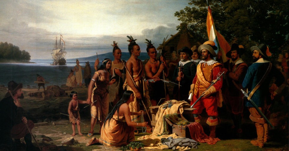 Purchase of Manhattan Island from the Indians by the Dutch in 1626