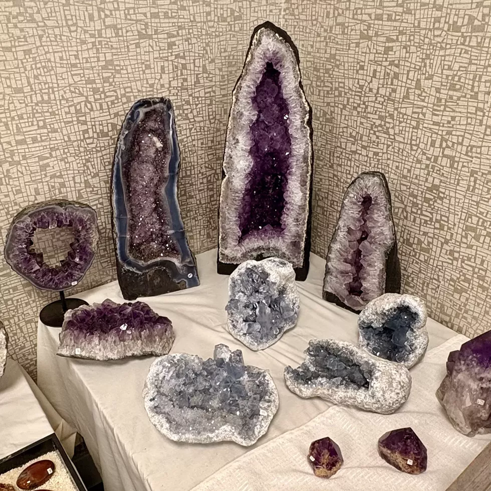 Amethyst and Celestite