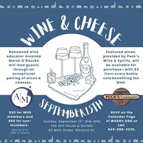Image: Warwick Historical Society Wine & Cheese Event