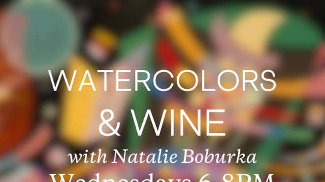 Image: Watercolors and Wine with Natalie Boburka