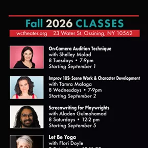 Image: Westchester Collaborative Theater (WCT) Launches Fall Classes in Acting for the Screen, Improv, Screenwriting and Yoga
