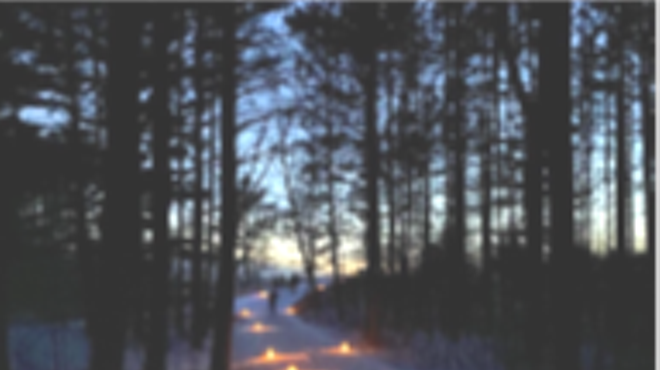 Image: Winter Luminary Walk at Lake Taghkanic
