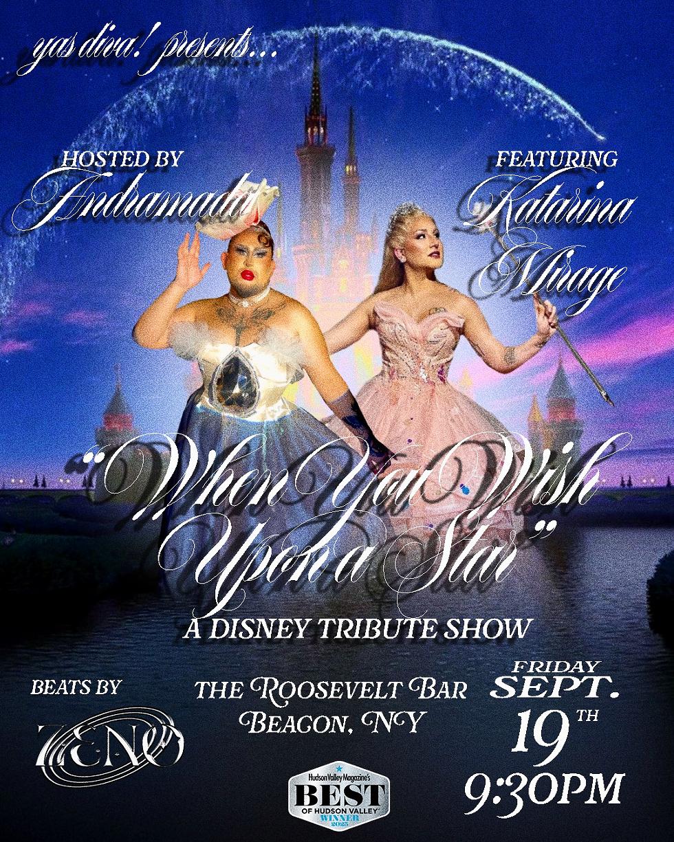YAS DIVA presents When You Wish Upon A Star: A Disney Tribute Show flyer
