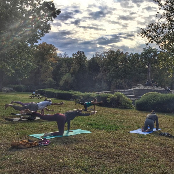 Yoga at Opus 40