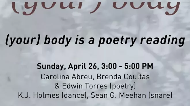 Image: (your) body is a poetry reading
